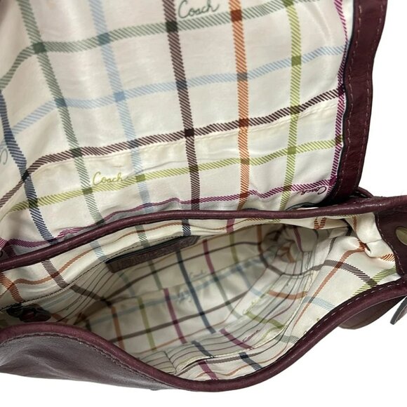 Auth COACH - 11421 Bordeaux Leather Shoulder Bag - Picture 7 of 8